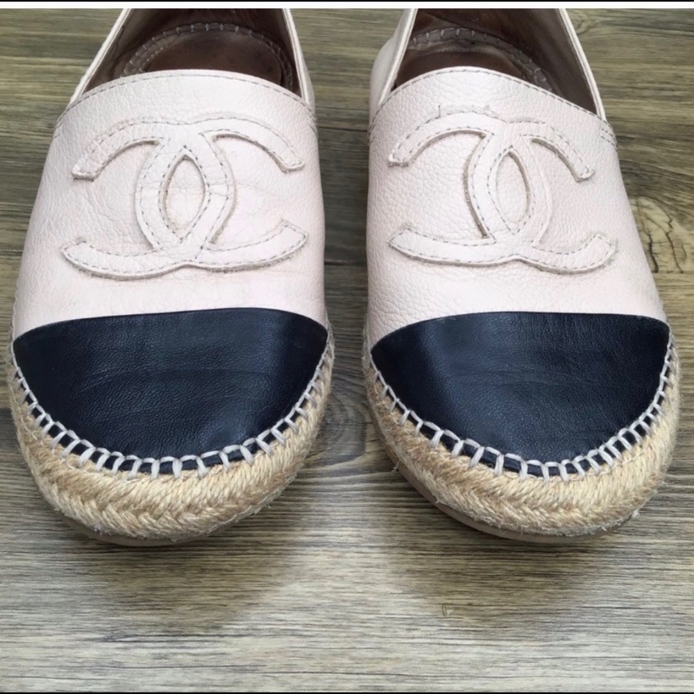 Authentic Chanel espadrilles size 8